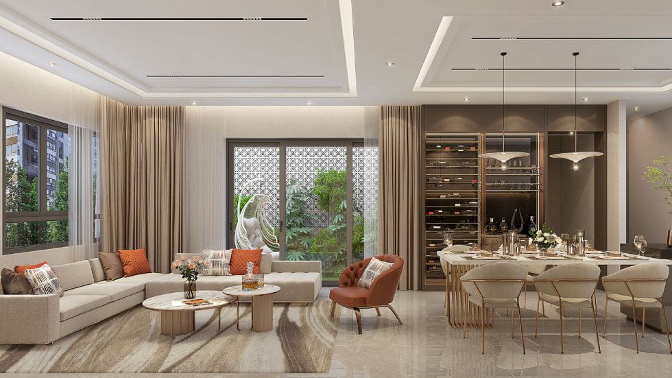 celesta avenue mau noi that phong khach